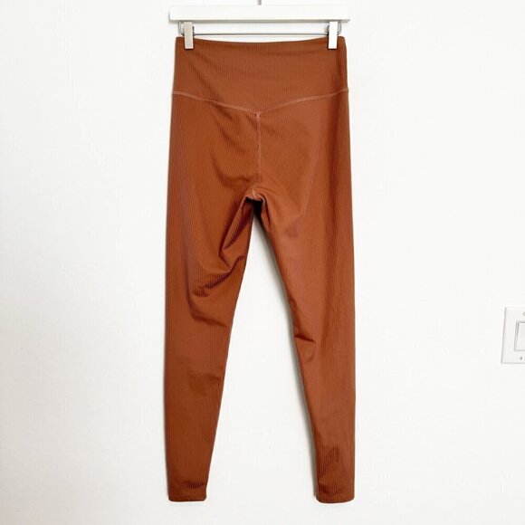 Girlfriend Collective Ribbed High Rise Athletic Leggings Workout Pants Medium - Picture 8 of 8